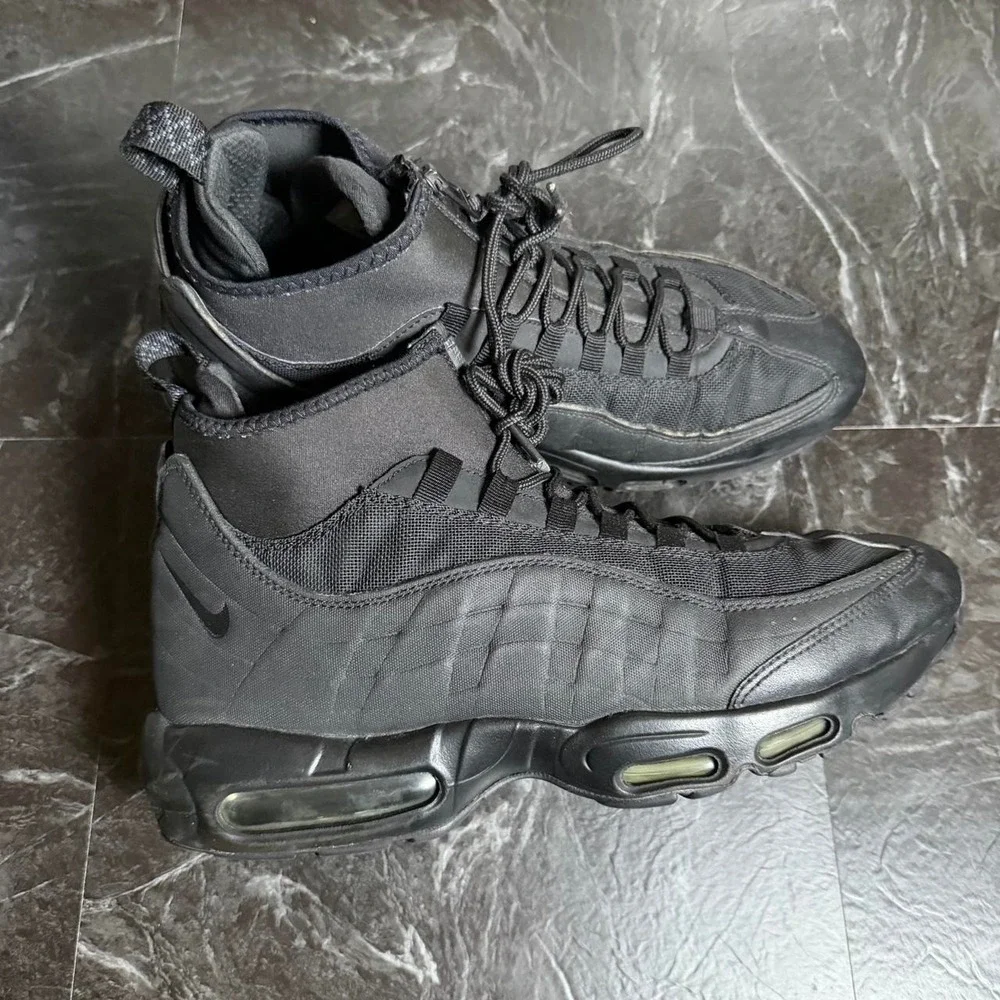 Nike Air Max 95 Vtg SneakerBoot Black M11 806809 -FLAW